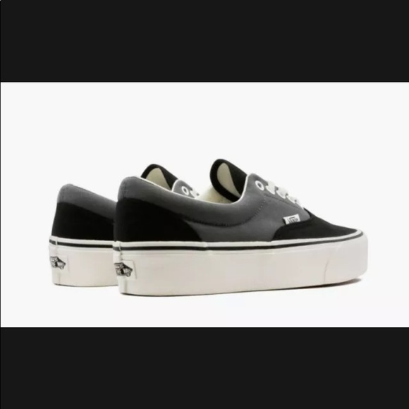 Brand New!! (size 8) Mens Vans Era 2-Tone Platform Sneakers Black/Grey - Picture 2 of 4